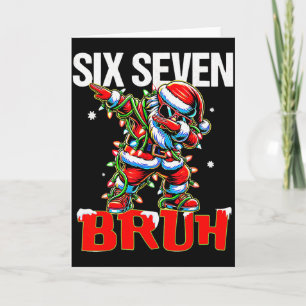 Carte 67 Six Seven Burh Père Noël Noël 6 7 Mème Hommes F