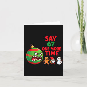 Carte 67 Six Seven Drôle de Noël 6 7 Mème Blague Hommes