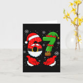 Carte 67 Six Seven Funny Santa Hand 6 7 Meme Christmas M (Fleur jaune)