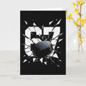 Carte 67 Six Seven Hockey Génération Alpha Brainrot Meme (Fleur jaune)