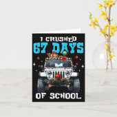 Carte 67 Six Seven I Crush 67 Days Of School Funny Meme  (Fleur jaune)