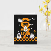 Carte 67 Six Seven Meme 6 7 Couple Matching Halloween Co (Fleur jaune)