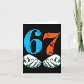 Carte 67 Six Seven Meme 6 7 Hands  (Devant)