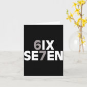 Carte 67 Six Seven Meme Funny Gen Alpha Slang Teens Kids (Fleur jaune)