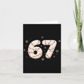 Carte 67 Six Seven Meme Gen Alpha Slang Christmas Lights (Devant)