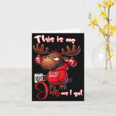 Carte 67 Six Seven Meme Moose This Is As Jolly As I Get  (Fleur jaune)