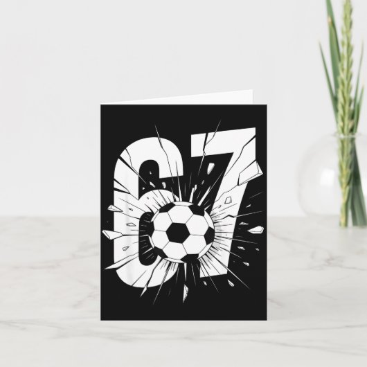 Carte 67 Soccer Six Seven 6 7 Mème 67  (Devant)