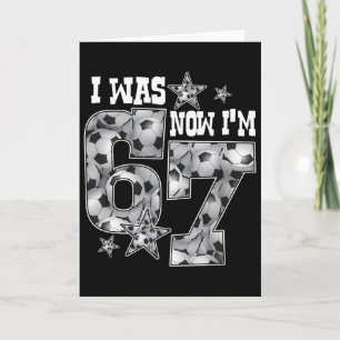 Carte 67 Soccer Six Seven Meme 7 Anniversaire 6 Ans Étai
