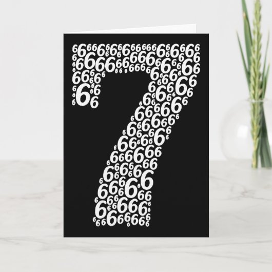 Carte 67 Soixante-Sept Conception de costume d'Halloween (Devant)