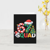 Carte 67 Squad Prof de l'équipe Conception de Noël Drôle (Fleur jaune)