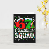 Carte 67 Squad Teacher Christmas Funny Holiday Clroom Cr (Fleur jaune)