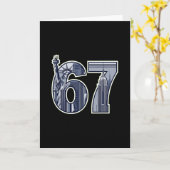 Carte 67 Statue de la Liberté Empire State Graphique (Fleur jaune)