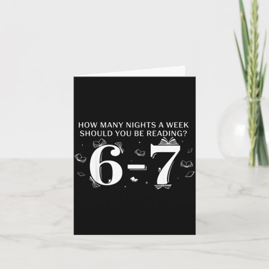 Carte 67 Teacher How Many Nights A Week Should You Be Re (Devant)