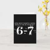 Carte 67 Teacher How Many Nights A Week Should You Be Re (Fleur jaune)