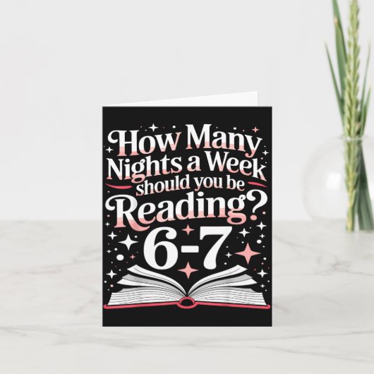 Carte 67 Teacher How Many Nights A Week Should You Be Re (Devant)