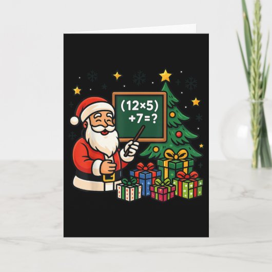 Carte 67 Teacher Santa Christmas Six Seven Meme Brainrot (Devant)