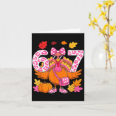 Carte 67 Thanksgiving Funny Turkey 67 Turkey Six Seven G (Fleur jaune)