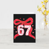 Carte 67 Vibes de la Saint-Valentin Coquette Fille à Arc (Fleur jaune)