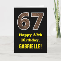 67e anniversaire : Nom, motif de faux grain de boi