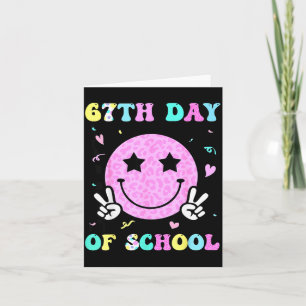 Carte 67e jour de sourire visage six sept mème filles de