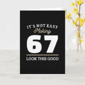 Carte 67th Birthday 67 Year Old Gift  (Fleur jaune)