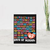 Carte 67th Day Of School Teacher Kids Funny Six Seven 10 (Devant)