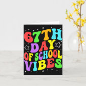 Carte 67th Day Of School Vibes (Fleur jaune)