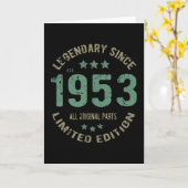 Carte 68 ans Légende Anniversaire 68e anniversaire (Fleur jaune)