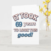 Carte 69e année de conception (Fleur jaune)