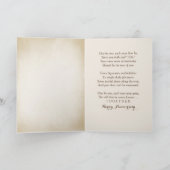 Carte 69e anniversaire sur texture de vignette (Intérieur)