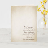 Carte 69e anniversaire sur texture de vignette (Fleur jaune)