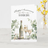 Carte 69th Wedding Anniversary Wine and Ivy (Fleur jaune)