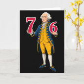 Carte 6 7 7 6 George Washington Six Sept  (Fleur jaune)