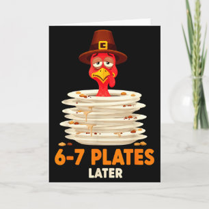 Carte 6-7 Assiettes Plus Tard 67 Mème Thanksgiving Jour