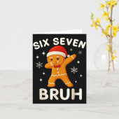 Carte 6 7 Bruh Christmas Gingerbread 67 Brainrot Boys Fu (Fleur jaune)