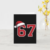 Carte 6 7 Christmas 67 Santa Six Seven Funny Christmas B (Fleur jaune)