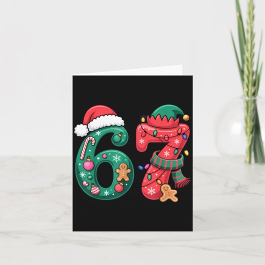 Carte 6 7 Christmas Duo Meme Outfit For Funny Holiday Hu (Devant)
