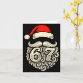 Carte 6 7 Christmas Funny 67 Santa Six Seven Christmas B (Fleur jaune)