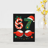 Carte 6-7 Christmas Squad Funny 67 Six Seven Meme Xmas 6 (Fleur jaune)