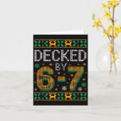 Carte 6-7 Christmas Ugly Sweater Six Seven Xmas 67 Meme  (Fleur jaune)