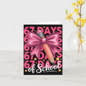 Carte 6 7 Days Of School Girls Coquette Bow Cute Funny S (Fleur jaune)