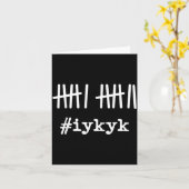 Carte 6 7 Funny If You Know You Know Tally Marks Six Sev (Fleur jaune)