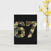 Carte 6-7 Meme Camo Cool Six-seven Funny 67 Gen Z Alpha  (Fleur jaune)