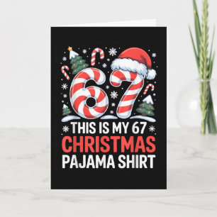 Carte 6-7 Mème Gen Alpha C'est Mon Pyjama De Noël 67 