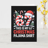 Carte 6-7 Mème Gen Alpha C'est Mon Pyjama De Noël 67 (Fleur jaune)