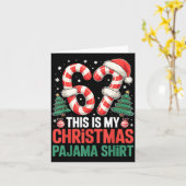 Carte 6-7 Meme Gen Alpha This Is My 67 Christmas Pajama  (Fleur jaune)