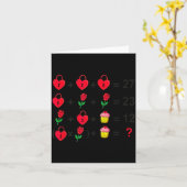 Carte 6 7 Mème Six Sept Saint-Valentin 67 Faites Le Calc (Fleur jaune)