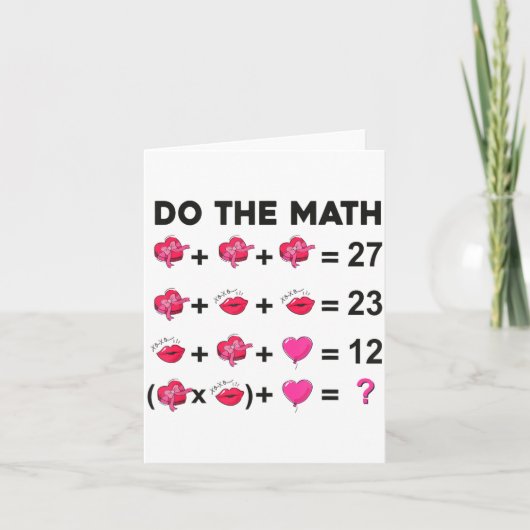 Carte 6 7 Meme Six Seven Do The Math Teacher Valentines  (Devant)