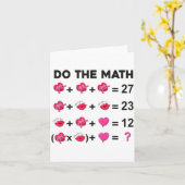 Carte 6 7 Meme Six Seven Do The Math Teacher Valentines  (Fleur jaune)