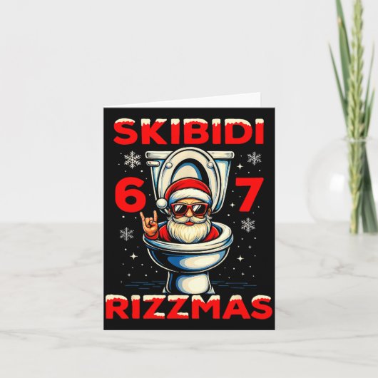 Carte 6-7 Meme Slang Christmas Nice Naughty 67 Funny (Devant)